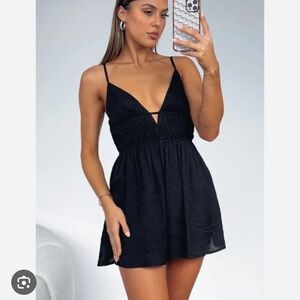 Black Strappy Romper